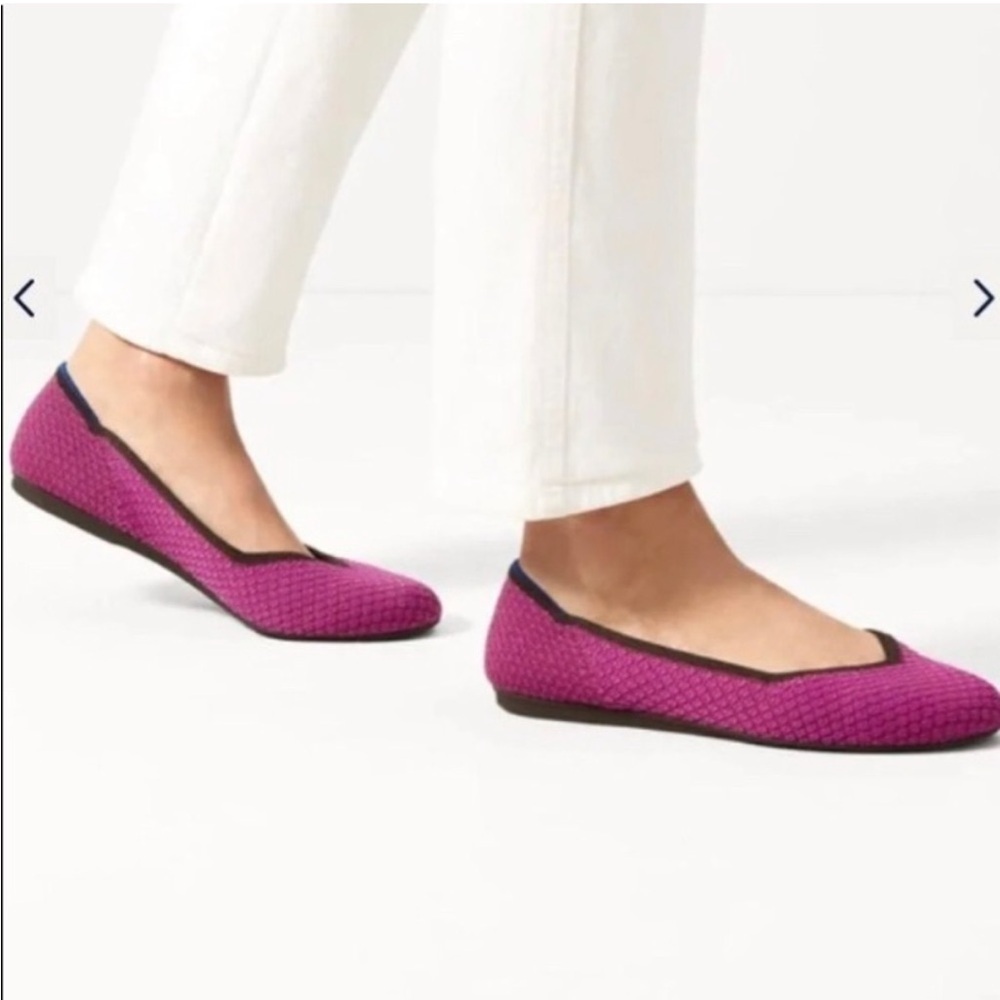 • Rothy’s • Women’s Limited Edition The Flats Round Toe
Bright Magenta 8